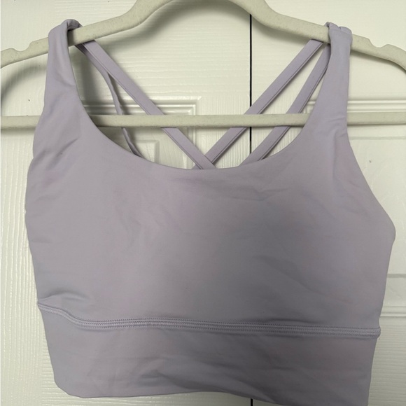 GUC lululemon Energy Longline Bra, B-D Cups - lavender dew size 6 - Picture 2 of 4